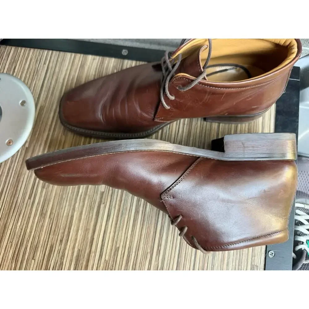 Gordon Rush Brown Leather Boots Size 8